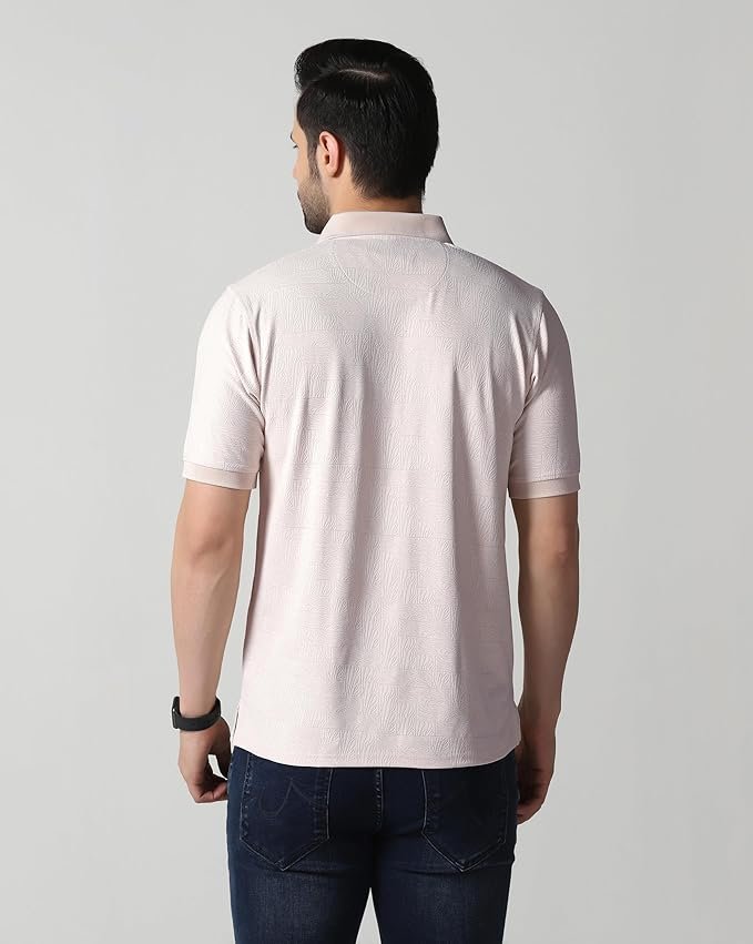Men's Polo T Shirt | Half Sleeve | Textured & Collar Polo T-Shirt for Men