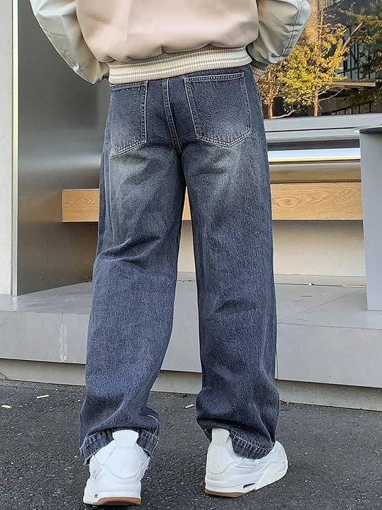 Men's Straight Fit Jeans – Classic Denim with Comfortable Fit, Durable Fabric, and Timeless Style