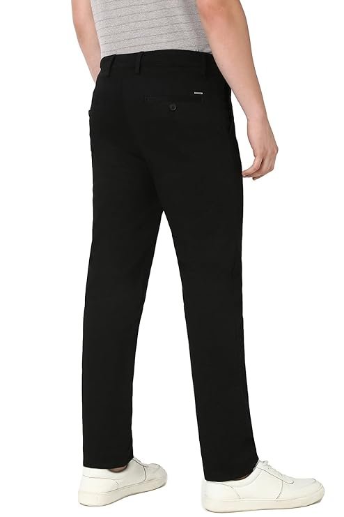 Men's Slim Fit Mid Rise Super Chino Casual Trouser