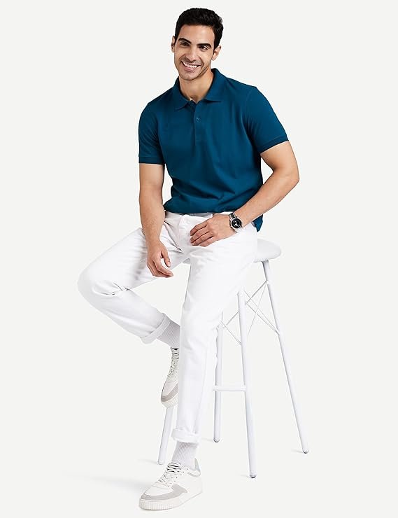 Men's Cotton Rich Solid Polo Tshirt | Collar Tshirts | Half Sleeves | Plain-Regular Fit (Available in Plus Sizes and Combo Pack
