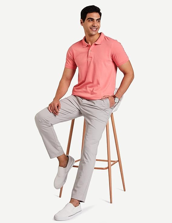 Men's Cotton Rich Solid Polo Tshirt | Collar Tshirts | Half Sleeves