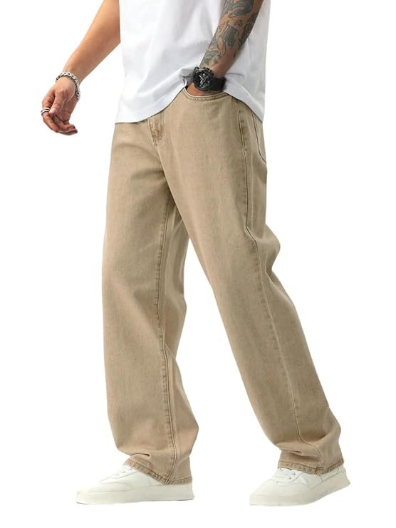Jeans for Men| Baggy Fit Cotton Pant for Mens