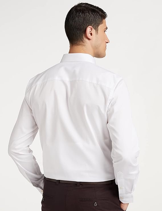 Men's Solid Cotton Slim Fit Formal Shirt