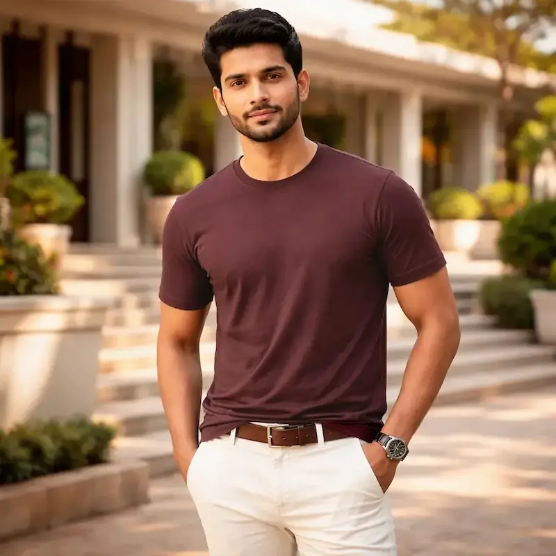 Suvin Gold Essential Luxe Tee-Light Weight
