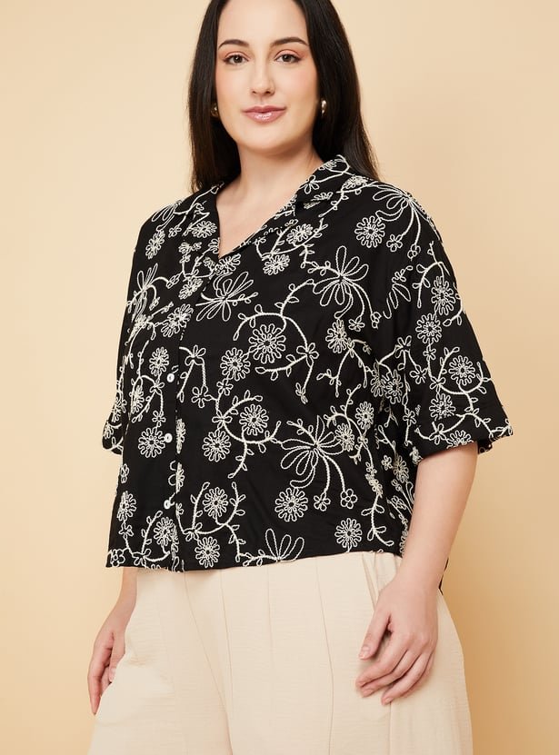 Women Embroidered Shirt