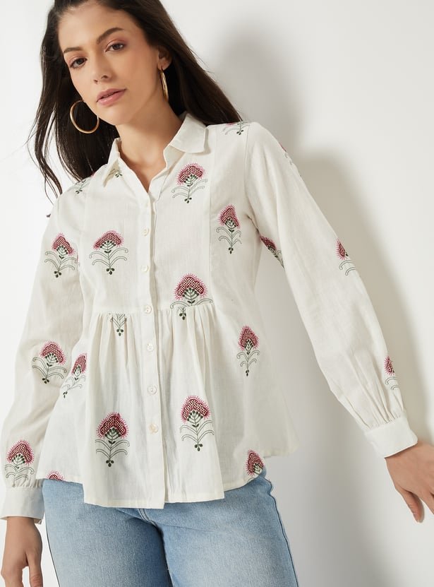 Women Embroidered Shirt