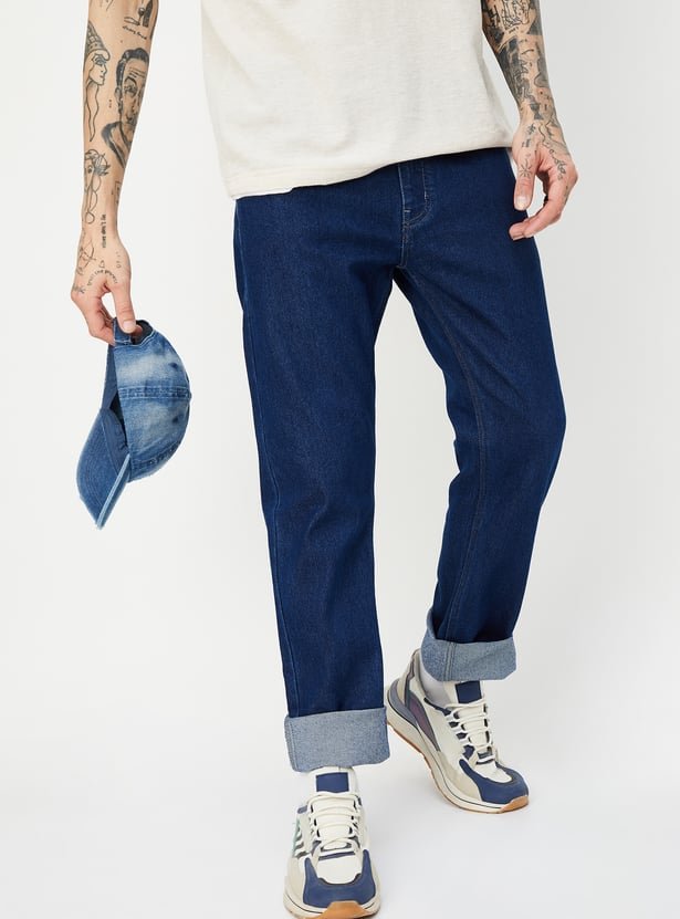 Men Rinsed Regular Fit Jeans